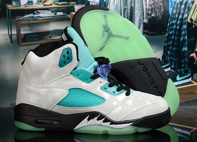 Air Jordan Retro 5 V Grade AAA Island Green